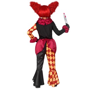 Déguisement clown arlequin pour fille costume de cirque 2