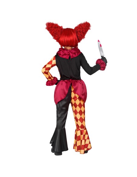 Déguisement clown arlequin pour fille costume de cirque