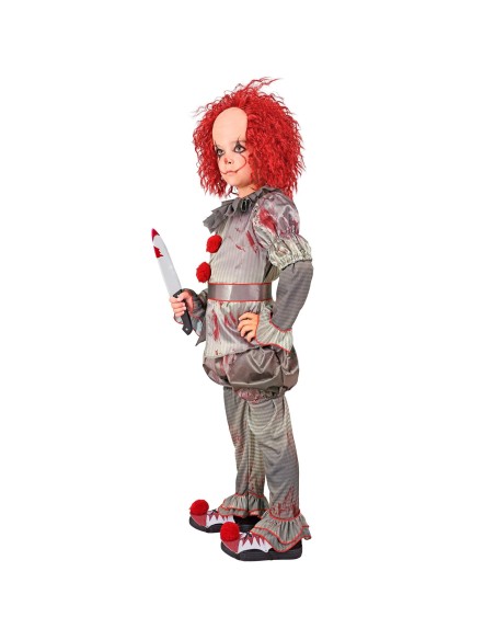 Déguisement clown tueur sanglant pour enfant costume de cirque