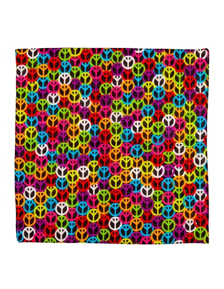 Bandana Peace & Love accessoires de déguisement thème hippie