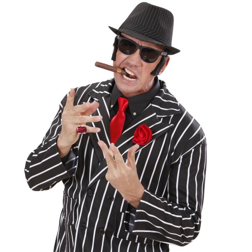 Bague avec gros diamant couleur pour déguisement de fête