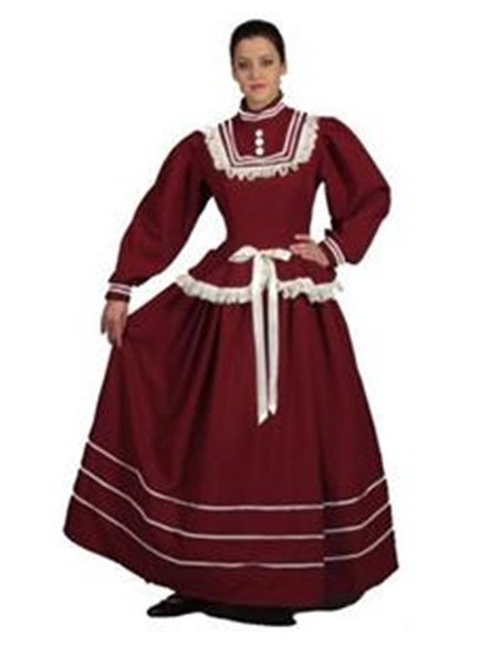 Location robe bordeaux 1900 femme