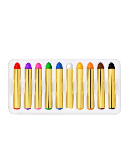 Boite de 10 crayons maquillage assortis