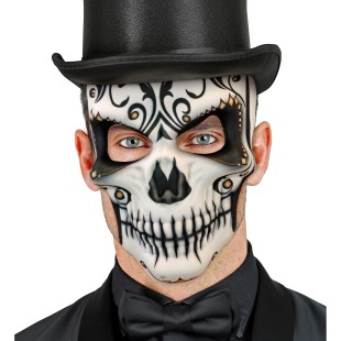 Masque squelette jour des morts homme