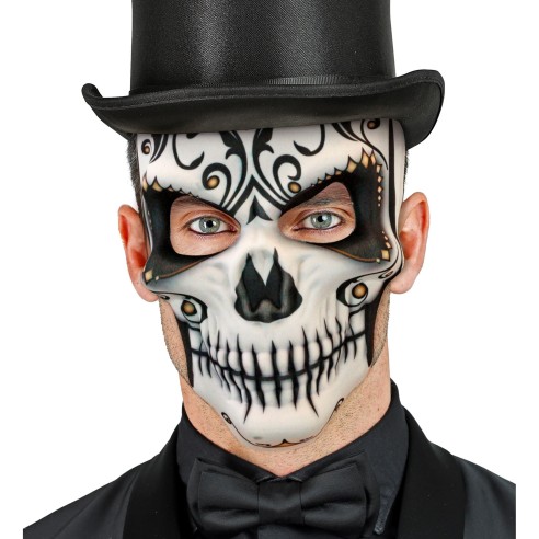 Masque squelette jour des morts homme