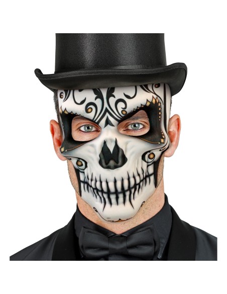 Masque squelette jour des morts homme