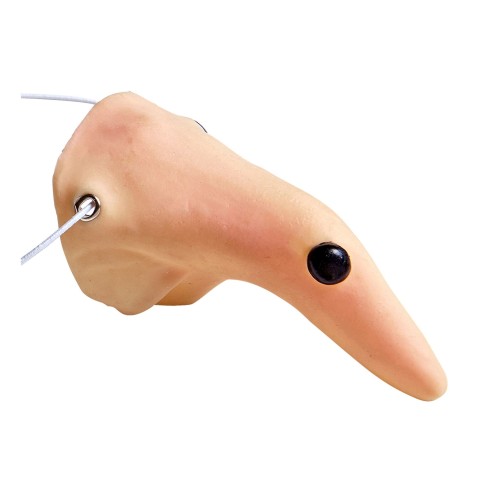 Faux nez de sorcière avec grosse verrue pour se déguiser à Halloween