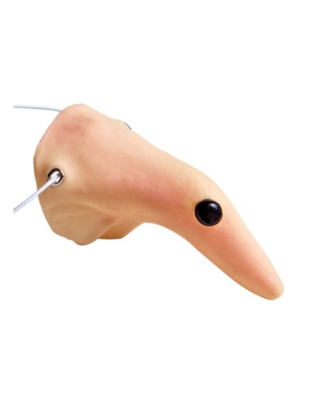 Faux nez de sorcière avec grosse verrue pour se déguiser à Halloween