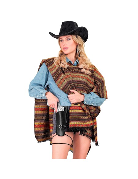 Holster cow-boy luxe avec ceinture pour ranger son révolver