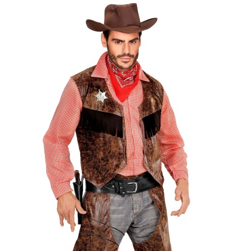Holster cow-boy luxe avec ceinture pour ranger son révolver