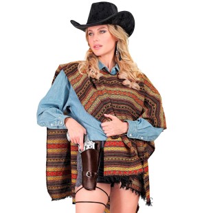 Holster cow-boy luxe avec ceinture pour ranger son révolver