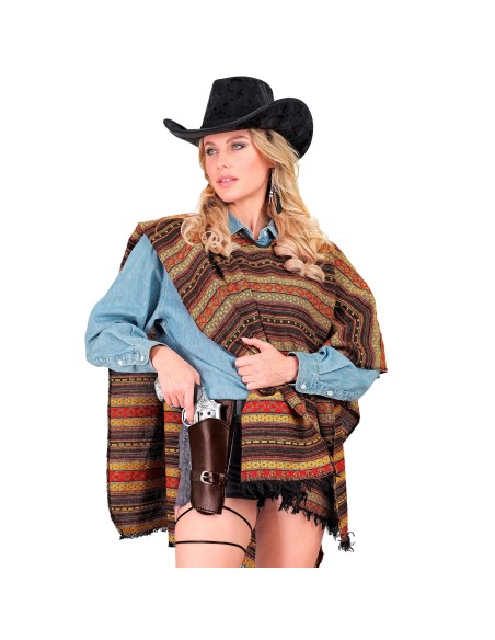 Holster cow-boy luxe avec ceinture pour ranger son révolver