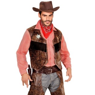 Holster cow-boy luxe avec ceinture pour ranger son révolver 2