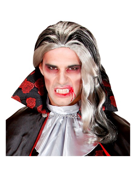 Kit maquillage vampire avec canines sang éponge et fards couleurs