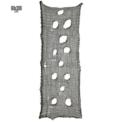 Tissu horreur troué pour décoration de table et salle à Halloween