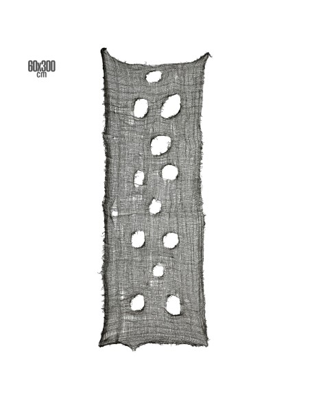 Tissu horreur troué pour décoration de table et salle à Halloween