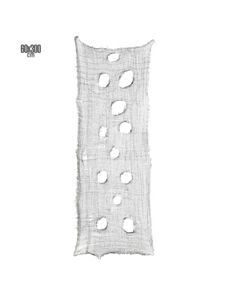 Tissu horreur troué pour décoration de table et salle à Halloween