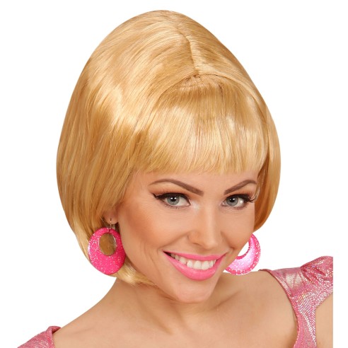 Paire de boucles d'oreilles à paillettes pour déguisement disco