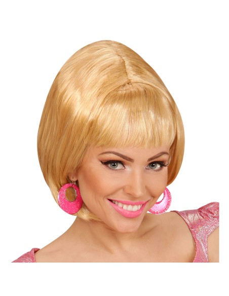 Paire de boucles d'oreilles à paillettes pour déguisement disco