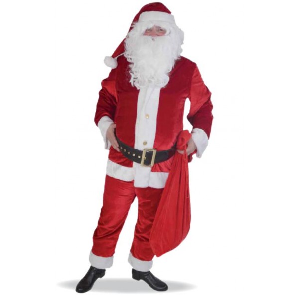 Adulte Costume de Père Noël de Fête Noël Festif Costume Luxe Déguisement 