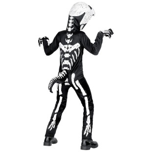 Déguisement de dinosaure t-rex squelette pour enfant chez Festimania 2