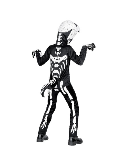 Déguisement de dinosaure t-rex squelette pour enfant chez Festimania