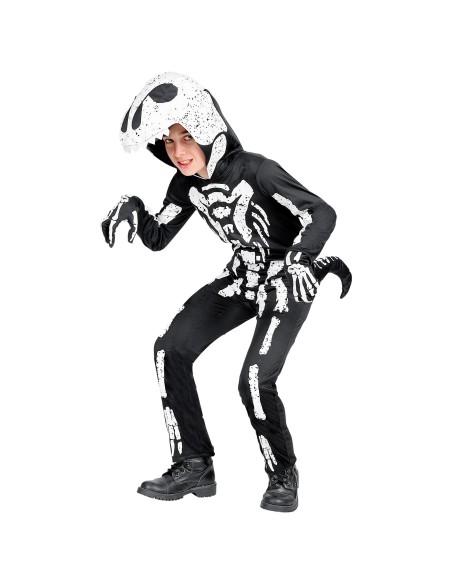 Déguisement de dinosaure t-rex squelette pour enfant chez Festimania