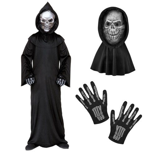 Costume de faucheuse de la mort pour garçon et fêter Halloween