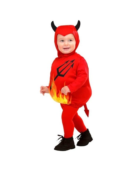 Costume rouge petit diable pour enfant de 1 à 2 ans chez Festimania