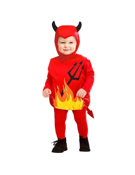 Costume rouge petit diable pour enfant de 1 à 2 ans chez Festimania