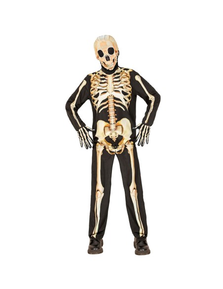 Déguisement combinaison de squelette pour garçon et fille à Halloween