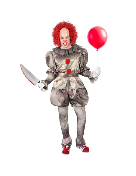 Déguisement clown tueur sanglant pour homme costume de cirque