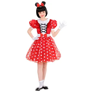 Déguisement de souris Minine Mouse pour fille avec robe et noeud