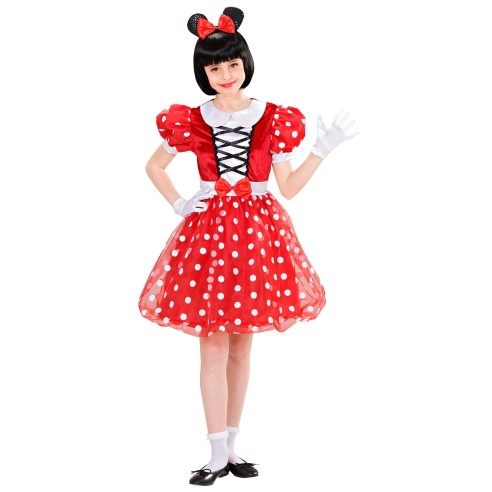 Déguisement de souris Minine Mouse pour fille avec robe et noeud