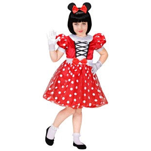 Déguisement de souris Minine Mouse pour fille avec robe et noeud 2