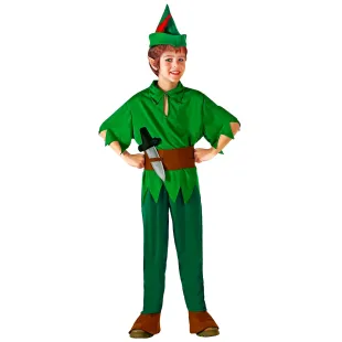 Déguisement de Peter Pan pour enfant avec tunique verte