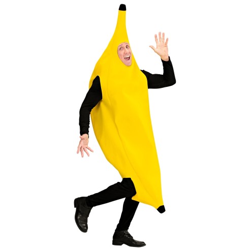 Déguisement combinaison de banane jaune pour homme ou femme