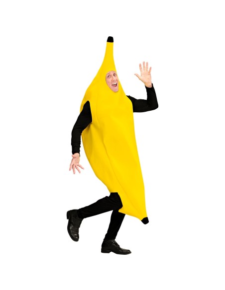 Déguisement combinaison de banane jaune pour homme ou femme