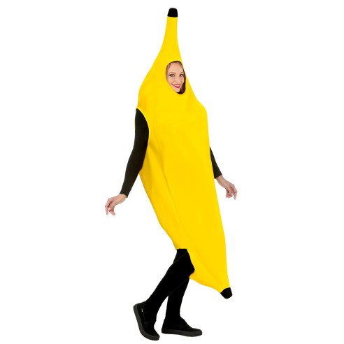 Déguisement combinaison de banane jaune pour homme ou femme