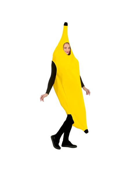 Déguisement combinaison de banane jaune pour homme ou femme