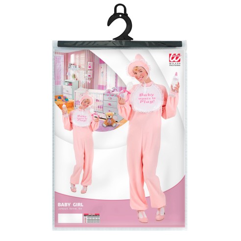 Déguisement de bébé rose adulte pour enterrement de vie de jeune fille