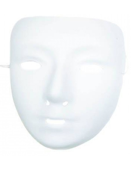 Masque blanc à peindre souple pour enfant en vente chez Festimania