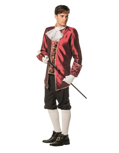 Location costume Marquis tafta bordeaux