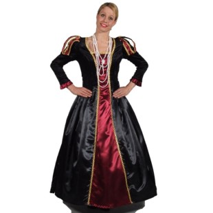 Location costume Marquise Bordeaux/Noir