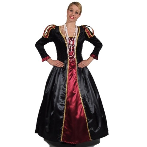 Location costume Marquise Bordeaux/Noir