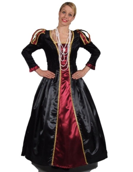 Location costume Marquise Bordeaux/Noir