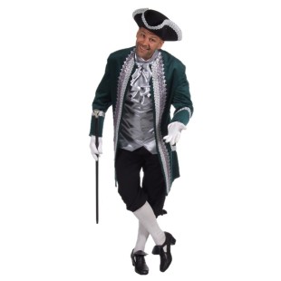 Location costume Marquis vert/argent