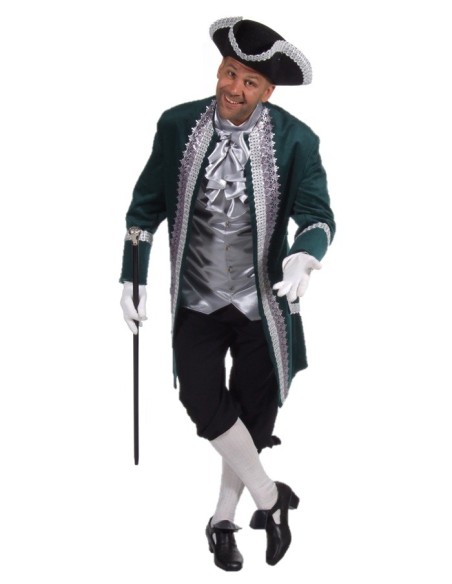 Location costume Marquis vert/argent