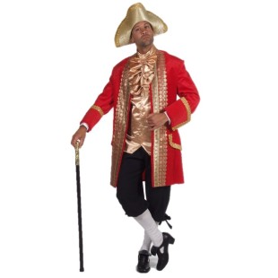 Location costume Marquis rouge/or