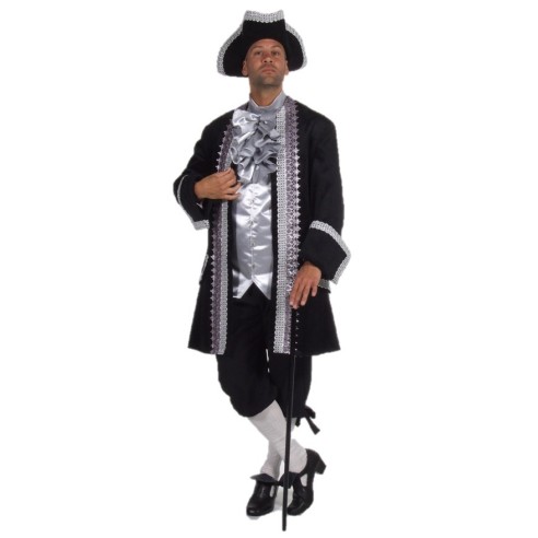 Location costume Marquis noir/argent
